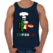 PRINTFASHION Impasta - Among Us - Férfi atléta - Sötétkék atléta, trikó