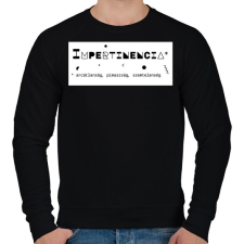 PRINTFASHION Impertinencia - Férfi pulóver - Fekete férfi pulóver, kardigán