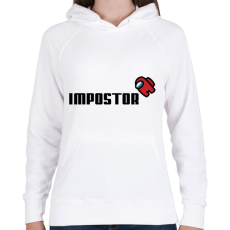 PRINTFASHION Impostor - Among us - Női kapucnis pulóver - Fehér