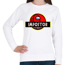 PRINTFASHION Impostor - Among us - Női pulóver - Fehér női pulóver, kardigán
