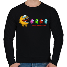 PRINTFASHION Impostor megtalálva - Férfi pulóver - Fekete férfi pulóver, kardigán