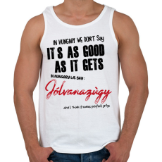 PRINTFASHION In Hungary we don't say - Férfi atléta - Fehér