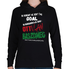 PRINTFASHION In Hungary we don't say... - Női kapucnis pulóver - Fekete