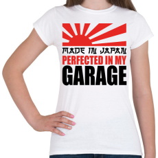 PRINTFASHION In my garage - Drift car - Női póló - Fehér