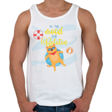 PRINTFASHION In the mood for Balaton - Férfi atléta - Fehér atléta, trikó