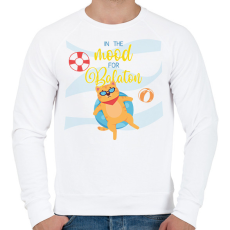 PRINTFASHION In the mood for Balaton - Férfi pulóver - Fehér
