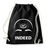 PRINTFASHION Indeed - Csillagkapu - Fehér - Sportzsák, Tornazsák - Fekete