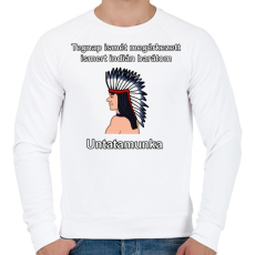 PRINTFASHION Indián barát - Férfi pulóver - Fehér