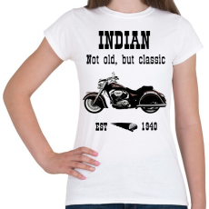 PRINTFASHION INDIAN MOTORCYCLE - Női póló - Fehér