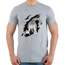 PRINTFASHION Indominus rex - Férfi póló - Sport szürke férfi póló
