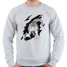 PRINTFASHION Indominus rex - Férfi pulóver - Sport szürke férfi pulóver, kardigán