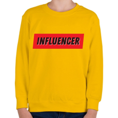 PRINTFASHION Influencer - Gyerek pulóver - Sárga