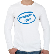 PRINTFASHION Influencer inside - Férfi hosszú ujjú póló - Fehér