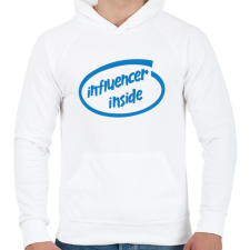 PRINTFASHION Influencer inside - Férfi kapucnis pulóver - Fehér férfi pulóver, kardigán