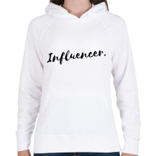 PRINTFASHION Influencer - Női kapucnis pulóver - Fehér női pulóver, kardigán