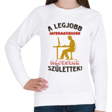 PRINTFASHION Informatikus férfi szülinapja május - Női pulóver - Fehér női pulóver, kardigán