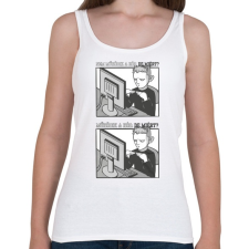 PRINTFASHION Informatikus_ - Női atléta - Fehér női trikó