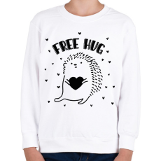 PRINTFASHION Ingyen ölelés - Süni - Gyerek pulóver - Fehér