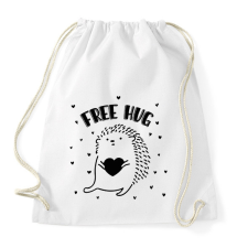 PRINTFASHION Ingyen ölelés - Süni - Sportzsák, Tornazsák - Fehér tornazsák