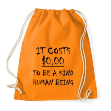 PRINTFASHION Ingyen van a kedves személyiség - Sportzsák, Tornazsák - Narancssárga tornazsák