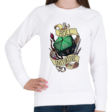 PRINTFASHION Initative - Női pulóver - Fehér női pulóver, kardigán