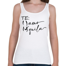 PRINTFASHION Inkább tequila, mint Te amo - Női atléta - Fehér