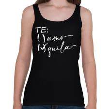 PRINTFASHION Inkább tequila, mint te amo - Női atléta - Fekete női trikó