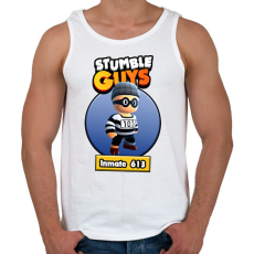 PRINTFASHION Inmate 613 - Férfi atléta - Fehér