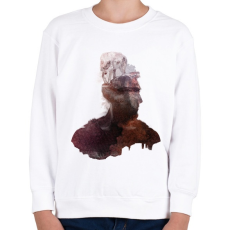 PRINTFASHION Inner wilderness - Gyerek pulóver - Fehér