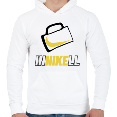 PRINTFASHION InNIKEll - Férfi kapucnis pulóver - Fehér