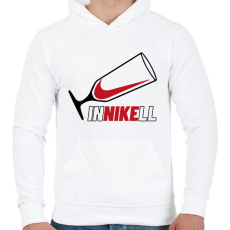 PRINTFASHION InNIKEll - Férfi kapucnis pulóver - Fehér