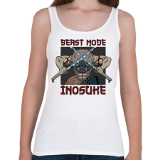 PRINTFASHION Inosuke Beast Mode - Női atléta - Fehér női trikó
