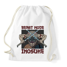 PRINTFASHION Inosuke Beast Mode - Sportzsák, Tornazsák - Fehér tornazsák