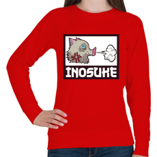 PRINTFASHION Inosuke - Női pulóver - Piros
