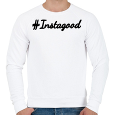 PRINTFASHION #Instagood - Férfi pulóver - Fehér