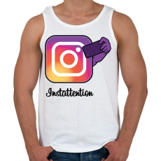 PRINTFASHION Instattention - Férfi atléta - Fehér