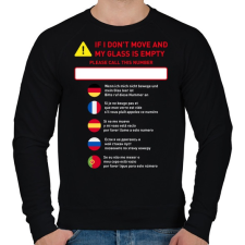 PRINTFASHION Instructions - Férfi pulóver - Fekete férfi pulóver, kardigán