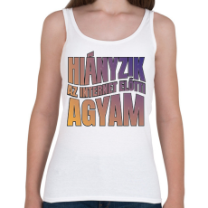 PRINTFASHION Internet előtti agyam - Női atléta - Fehér