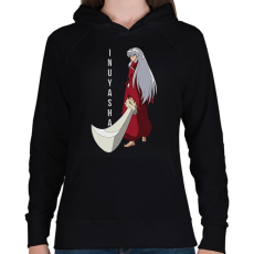 PRINTFASHION Inuyasha Anime - Női kapucnis pulóver - Fekete