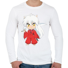 PRINTFASHION Inuyasha kid - Férfi hosszú ujjú póló - Fehér férfi póló