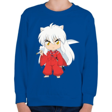 PRINTFASHION Inuyasha kid - Gyerek pulóver - Királykék