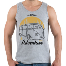 PRINTFASHION Irány egy új kaland - Férfi atléta - Sport szürke