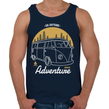 PRINTFASHION Irány kalandozni - Férfi atléta - Sötétkék atléta, trikó