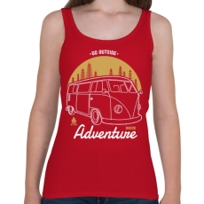 PRINTFASHION Irány kalandozni - Női atléta - Cseresznyepiros