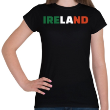 PRINTFASHION Ireland - Női póló - Fekete női póló