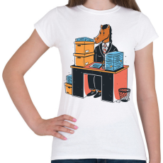 PRINTFASHION Irodai ló - Női póló - Fehér