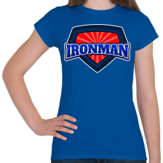 PRINTFASHION IRONMAN  - Női póló - Királykék
