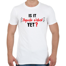 PRINTFASHION Is it tequila o'clock yet? - Férfi póló - Fehér férfi póló