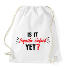 PRINTFASHION Is it tequila o'clock yet? - Sportzsák, Tornazsák - Fehér tornazsák