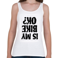 PRINTFASHION Is my bike ok? - Női atléta - Fehér női trikó